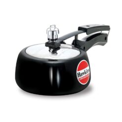 Hawkins Contura Hard Anodised Aluminium Pressure Cooker, 1.5 Liters, Black