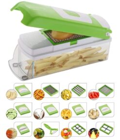 Kitchendesigner Multi-Purpose Vegetable and Fruit Chopper, Fruit Grater, Slicer Dicer, Chipper, Peeler | Hand Chopper, Cutter | Kitchen Accessories