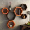 Wall Shelves | Set of 6 | Orange
