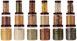 Kitchendesigner Solimo Checkered Jar Set of 18