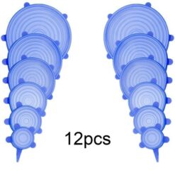 Reusable Silicone Stretch Lids 12Pcs