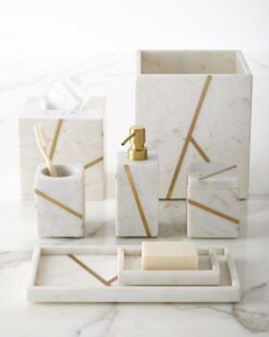 SHAGREEN BATH ACCESSORIES SET OF 6 PIECE