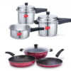IMPEX SALT Induction Bottom Cookware Set (Aluminium, 6 - Piece)