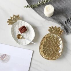 Gold Pineapple Plate