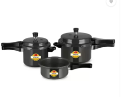 Pigeon Special Combi 2 L, 3 L, 5 L Induction Bottom Pressure Cooker (Hard Anodized)