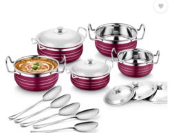 Classic Essential Cookware Set (Stainless Steel, 10 - Piece)