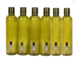 ShubhKraft Plastic Bottle Set 1000 ml Bottle (Pack of 6, Green, Plastic)