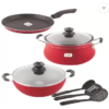 REAL KITCHEN 8 Pcs Gift Set Cookware Set (PTFE (Non-stick), 8 - Piece)