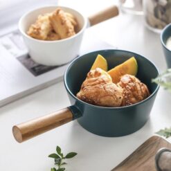 Green Bowl With Handle L