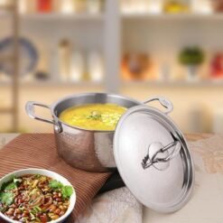 Heavy Weight Hammered Casserole - Platinum Cookware