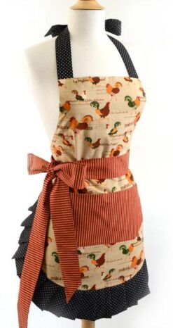 Peach Cotton Apron