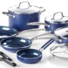 11-Piece Get Cooking! Stackable Nonstock Cookware Set, Blue