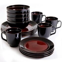 Gibson Studio Villa Mosa 16-Piece Dinnerware Set, Round